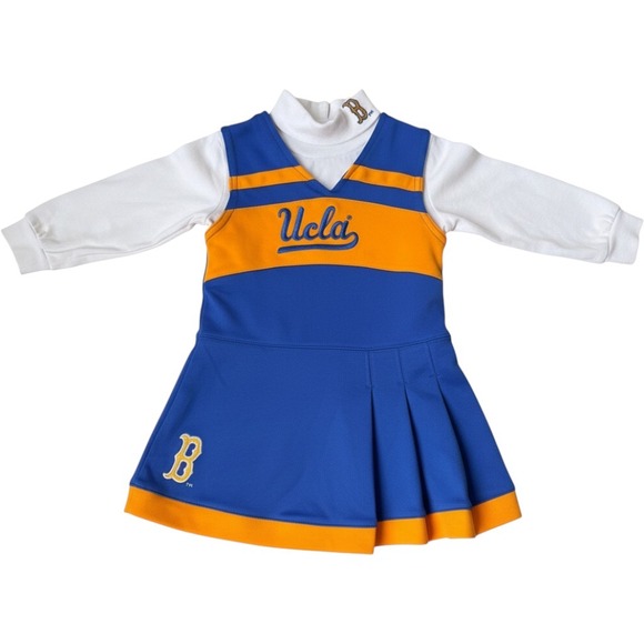 adidas Other - Adidas UCLA Bruins Cheerleader Outfit Toddler 3T Blue Gold Dress Turtleneck Set